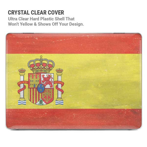Spain Flag Distressed MacBook Pro 14in (2021-24) Case plus Skin